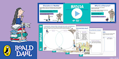 Matilda: Writing Frames [Ages 5-7]